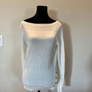 Ann Taylor white sweater size medium